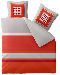 PrzytulneMieszkanie.pl PrzytulneMieszkanie.pl Pościel z bawełny renforcé TABITA czerwone Rozmiar pościeli: 2 szt 80 x 80 cm | 200 x 220 cm