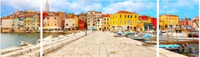 Obraz - Stare istryjskie miasto Poreč, Chorwacja (170x50 cm)