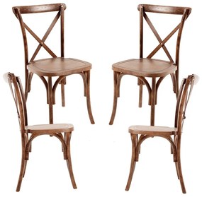 Krzeso polipropylenowe Altea z efektem drewna