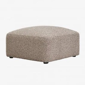 Pufa Tapicerowana Bastian Tkanina Mokka Brąz Bouclé - Sklum