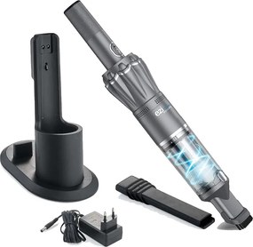 Odkurzacz Ręczny eziclean® Blaster F90 Bezprzewodowy 90W Szary do Kanapy - Mocna Bateria Litowo-jonowa i Wszechstronne Akcesoria