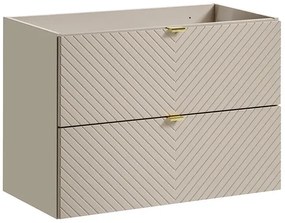 Kaszmirowa szafka pod umywalkę z szufladami - Virello 4X 80 cm