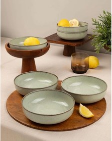 Jasnozielone porcelanowe miski zestaw 6 szt. 75 ml – Hermia