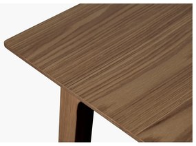 Brązowy rozkładany stół z blatem w dekorze dębu 95x200 cm Bari – Unique Furniture