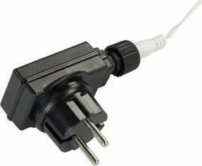 Świąteczna LED dekoracja - płatek śniegu, 30 cm, ciepła biel