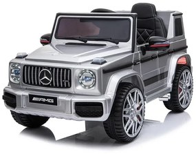 Auto na akumulator mercedes g63 amg srebrny lakierowany