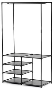 Stojak na ubrania GD-172 BK, metal, czarny
