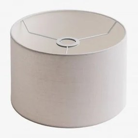 Abażur Z Tkaniny Arlina Biała & Ø30 Cm - ↑20 Cm - Sklum