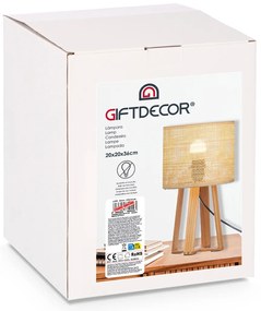 Lampka nocna boho NATURAL, 36 cm