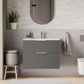 Duravit Waschbecken mit Waschtischunterschrank TIM 80 cm