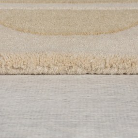 Naturalny wełniany dywan tkany ręcznie 120x170 cm Lois Scallop – Flair Rugs