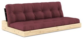 Bordowa rozkładana sofa 196 cm Base – Karup Design