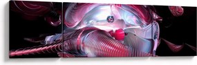 Obraz - Abstrakcja, kosmiczne robaki (170x50 cm)