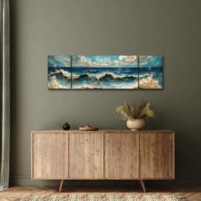 Obraz - Malowanie morza (170x50 cm)
