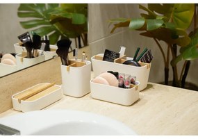 Biały organizer łazienkowy Compactor Ecologic, 8,4x7,8 cm