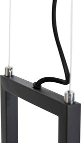 Inteligentna lampa wisząca czarna z półką, w tym 4 Wifi GU10 - Cage Rack