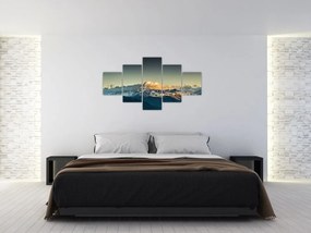 Obraz - szczyty górskie (125x70 cm)