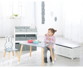 Biały/szary dziecięcy pojemnik na zabawki 63,5x29,5x60 cm Miffy – Roba