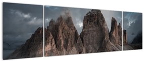 Obraz - Trzy Zęby, Włoskie Dolomity (170x50 cm)