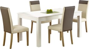 Stół SEWERYN 160(300)x90 biały rozkładany