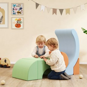 AIYAPLAY 5-częściowy zestaw międnych klocków dla dzieci, do wspinaczki, raczkowania, budowania, lekki, Cord, pianka, kolorowy