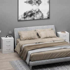 Casaria Szafka nocna ELOISE z podświetleniem, 54x39x28cm, biała