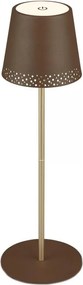 Brilo - Ładowalna dotykowa lampka stołowa KIKI LED/2,6W/5V IP44 2600 mAh brązowa