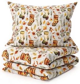 PrzytulneMieszkanie.pl PrzytulneMieszkanie.pl Bawełniana pościel AUTUMN SOCKS kolorowa Rozmiar pościeli: 70 x 90 cm | 140 x 200 cm