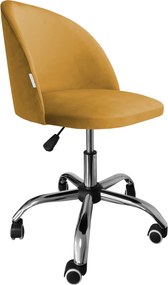 Fotel obrotowy COLIN krzesło biurowe fotel ergonomiczny do biurka : Kolor Stelaża - Chrom, Kolor tkaniny - VELVET - MG15, Typ siedziska - Siedzisko obrotowe 360°, Typ tkaniny - Velvet
