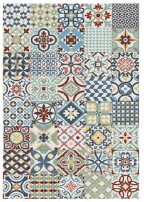 Niebieski dywan Universal Azulejos, 120x170 cm