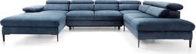 Masseno Narożnik MESTO z funkcją spania i pojemnikiem na pościel Narozniki U, Rozkładana sofa - Niebieski, VOGUE 13