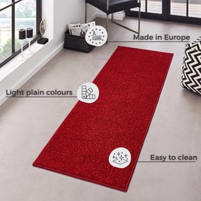 Czerwony chodnik Hanse Home Pure, 80x200 cm