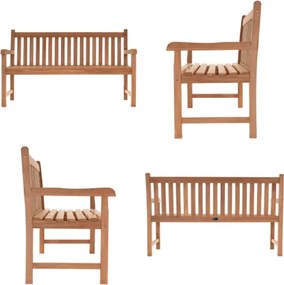 Ławka ogrodowa 3-osobowa drewniana 150 cm