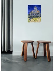 Obraz – reprodukcja 30x40 cm The Church at Auvers, Vincent van Gogh – Fedkolor