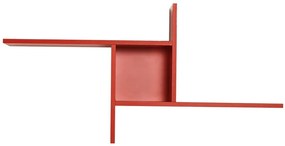 Czerwona wielopoziomowa półka 100 cm Cross – Kalune Design