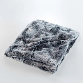 Szary koc ze sztucznego futra 180x220 cm Antartic – douceur d'intérieur