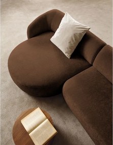 Narożnik NOBO Lewostronny system modułowy tkanina DressME 11 Brązowy