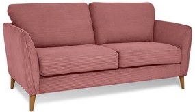 Różowa sztruksowa sofa 170 cm Paris – Scandic