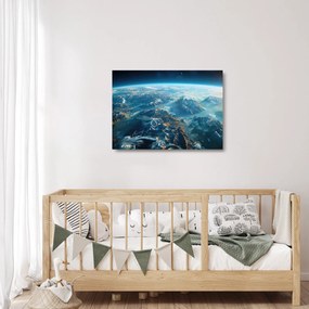 Obraz na szkle - Widok z kosmosu (70x50 cm)