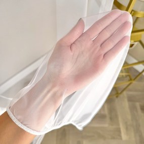 Firana gładka Tiul Grek biała rozjaśniająca wnętrze ołowianka - wys. 310 cm