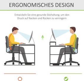 HOMCOM Podstawka pod monitor TV akrylowa przezroczysta elegancka 53x19x9cm | Aosom PL