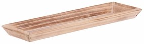 Drewniana taca Riaza brązowa, 35 x 12 x 3 cm