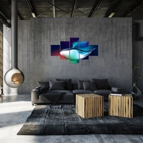 Obraz - Wieloryb w kosmosie (125x70 cm)