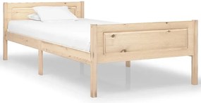 Pojedyncze łóżko z naturalnej sosny 100x200 - Tangle 3X