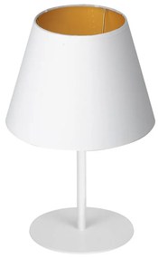 Lampa stołowa ARDEN 1xE27/60W/230V śr. 20 cm biały/złoty