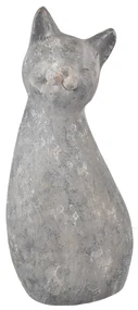 InDecor Ceramic Cat Meg szary, 33 x 26 x 83 cm