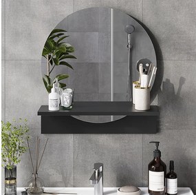 Lustro łazienkowe czarny 50x15x54.5 elyra