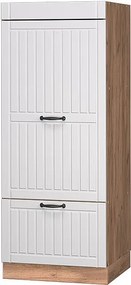 Szafka do mikrofalówki biały domek wiejski 60x58.1x153.6 fame-line