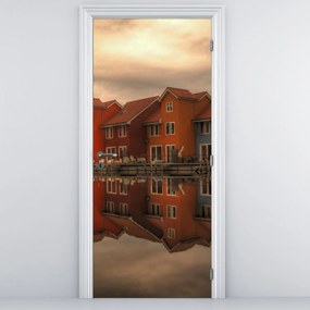 Fototapeta na drzwi - Kolorowe domy (95x205cm)