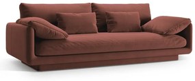 Różowa aksamitna sofa 220 cm Torino – Micadoni